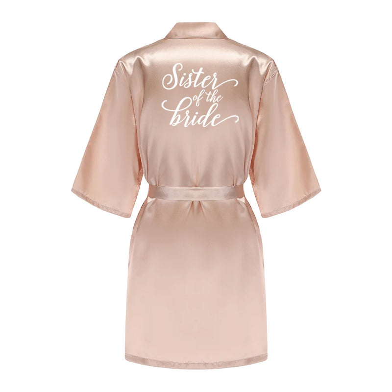 Champagne Women's Bride Bridesmaid Robes for Bridal Party | SAMAG