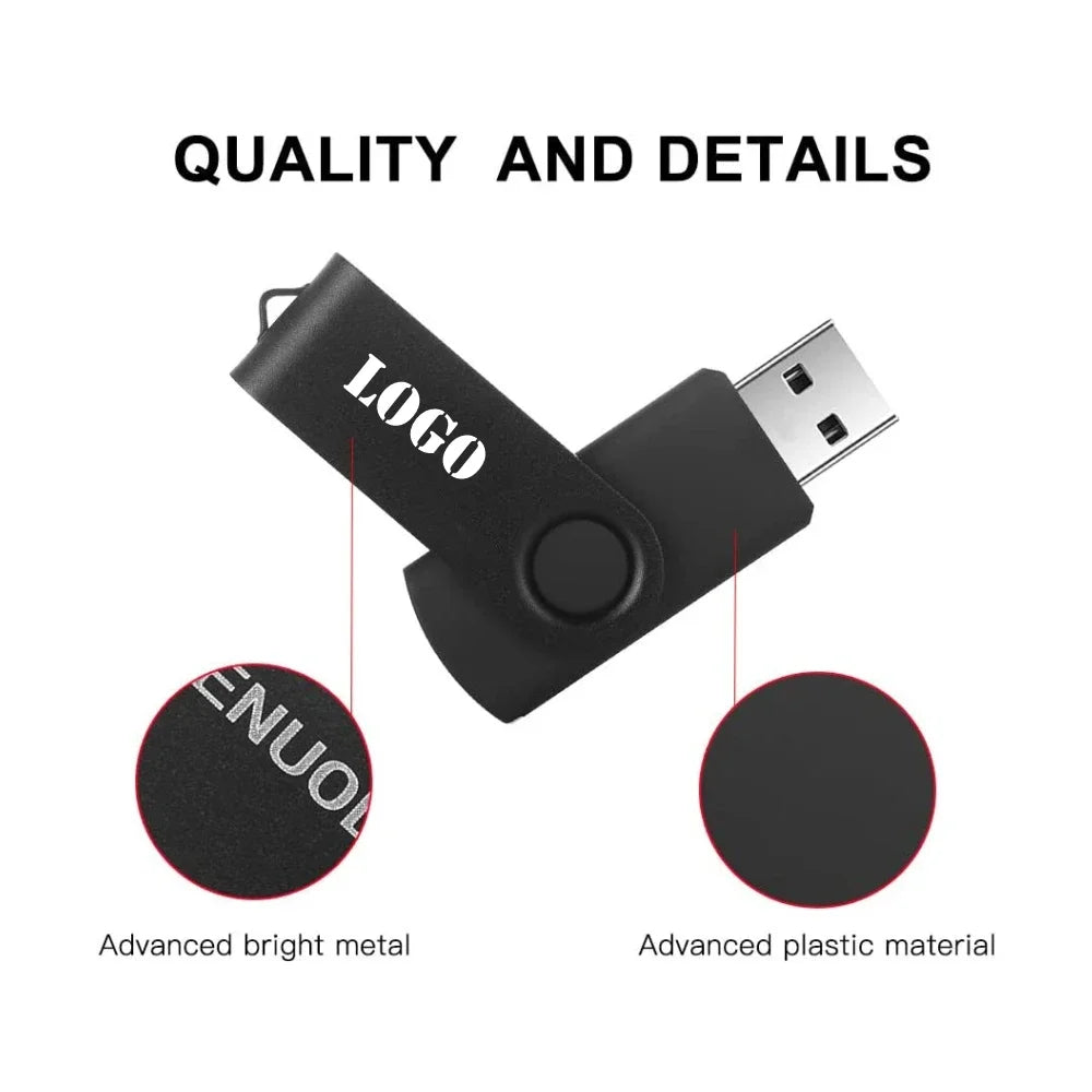 USB Flash Drives Pen Drive 512MB 1GB 2GB 4GB 8GB 16GB Pendrive Memory Stick 32GB 64GB 128GB USB Stick Free Custom Company Logo
