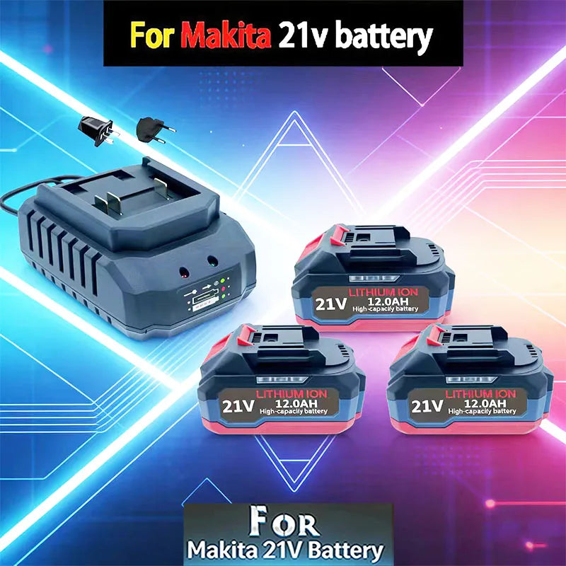 for Makita6.0Am 9.0Am 12.0Am 18V 12.0Ah Rechargeable Battery for Makita Cordless Drill & Power Tools