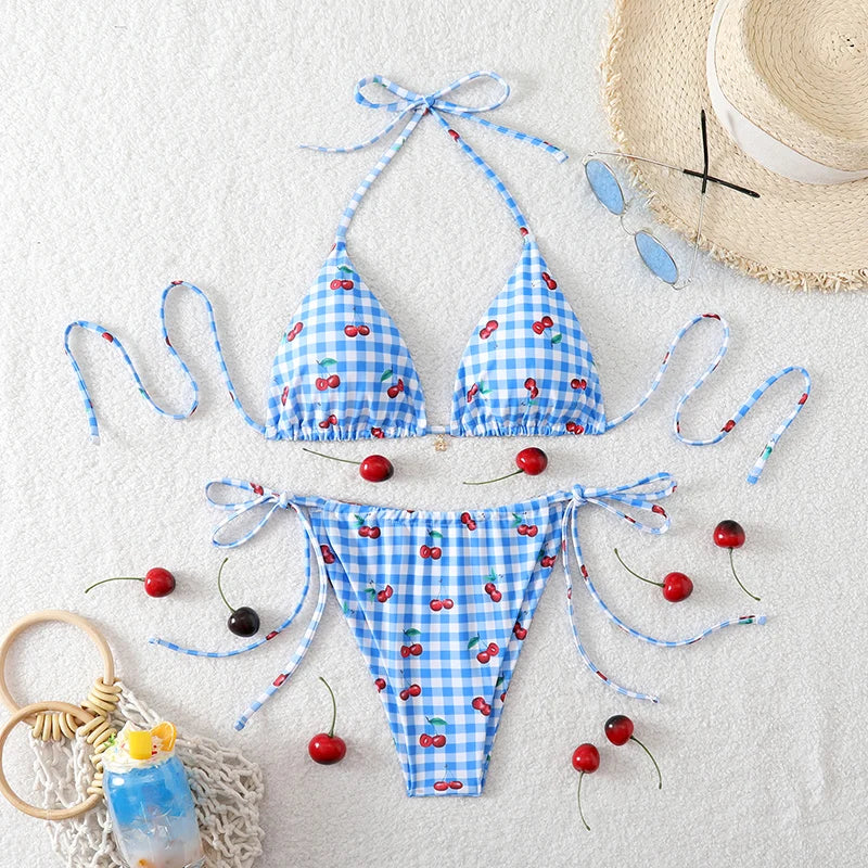 Micro Thong Bikini Triangle Swimwear Sexy Lace Set | SAMAG