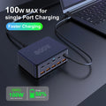 800W USB C GaN Charger 100W PD3.0 PPS QC3.0 10-Port Fast Charging Station for iPhone 16/15 Samsung MacBook Pro Laptops Tablets