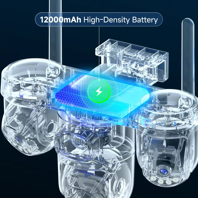 15MP 4G AOV Wireless Solar Camera 4G Sim Card Solar CCTV Auto Tracking Outdoor Protection Solar Security Camera Battery O-kam