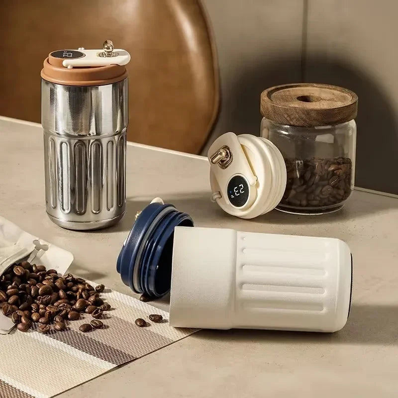 Stainless Steel Vacuum Insulated Water Bottle Thermos Mug for Hot & Cold Drinks, Portable Thermal Flask for Home Office Travel