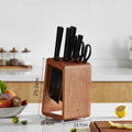 Solid Wood Knife Rack Multi - functional Kitchen Antibacterial Mildew - proof Household Storage - View 7 | SAMAG