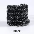 Gradient Pastel Fluffy Plush Shoelaces Wide Flat Fuzzy Shoe Laces Soft Thick Shoestrings for Canvas Sneakers Casual Cute Sweet