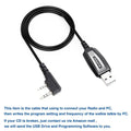 Baofeng 2 Pins Plug USB Programming Cable for Baofeng UV-5R  UV-21 13 BF-888S Quansheng K5 K6 Walkie Talkie FTDI Upgrade Cable