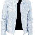 Spliced Faux Leather Men Coats Solid  Long Sleeve Cardigan Zipper Suede Outerwear Smart Casual Loose Pockets Solid Winter