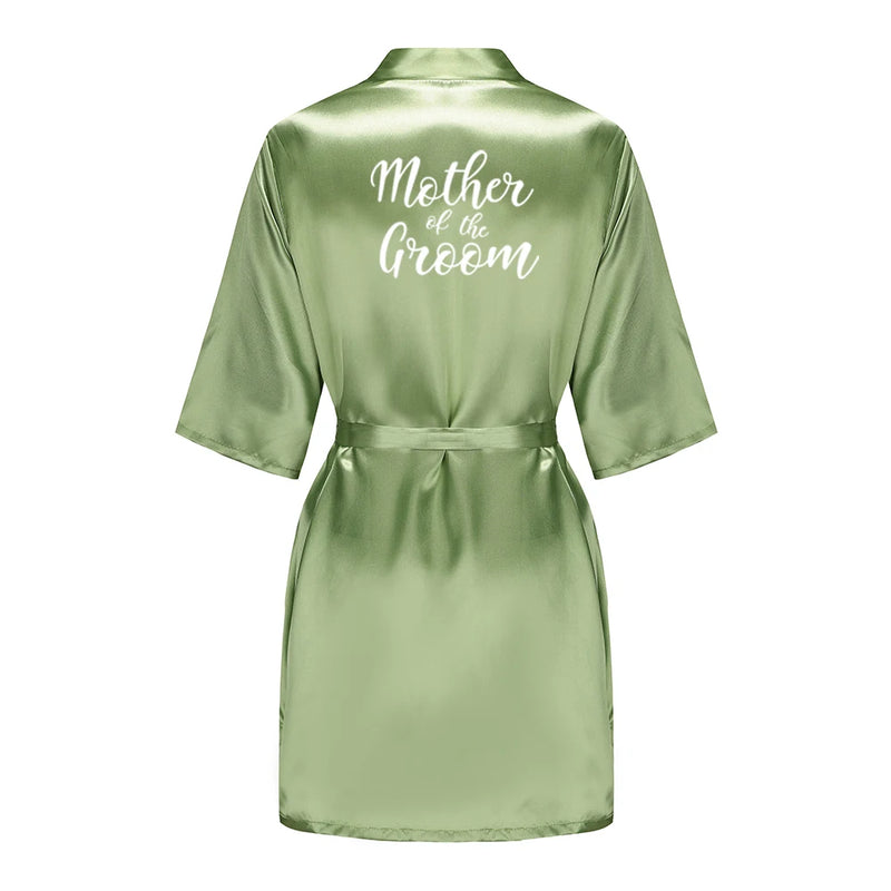 Satin Silk Robes Plus Size Wedding Bathrobe Bride | SAMAG