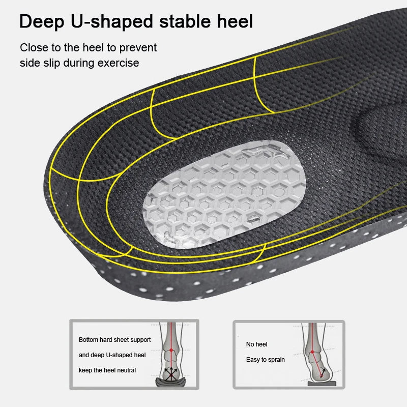 Shock-absorbing sports insole men and women arch support Orthopedic insoles Breathable comfortable running Shoe Pads 2Pcs/4Pcs