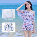 Japanese Style Women's Swimsuit New Printed Off-shoulder | SAMAG
