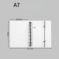 Transparent Binder, Matte Transparent Folder, Data Punching Folder, Ring Binder with Straps, for Office Document Storage