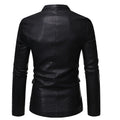 Spring and Autumn Men's Leather Clothing Suit Fashion Slim Fit Casual Jacket