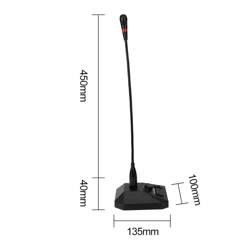 Retevis Aliunce SM01 Desktop Microphone For Walkie Talkie RT622 RT3S HD1 RA685 RT95 Two-Way Radio Handheld Mic 2pin / GP328plus