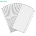 ♥8Pcs Clear A5 A6 A7 Binder Pockets Clear Zipper Folders For 6-Ring Notebook Binder Files Reports Binder