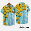 Hawaiian Men Shirts 3D Print Cartoon Cute Duck Printing | SAMAG