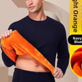 Thickened Fleece Warm Underwear Set Men's Pure Cotton Half High Collar Cotton Sweater Middle Aged Gold Velvet Autumn Clothes