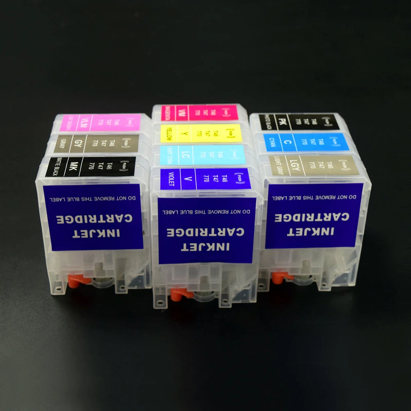 T46S T47A Refillable Ink Cartridge Without Chip For Epson SureColor SC-P700 SC-P900 P700 P900 Printer