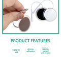 10Pcs 2mm Plug Non-woven Fabric Reusable Self Adhesive Electrode Pads Conductive Gel Pad Body Digital  Massager