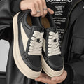 Street Style Black Casual Sneakers For Men Trend Designer Skateboard Shoes Men Trainers Comfortable Platform Men's Sports Shoes