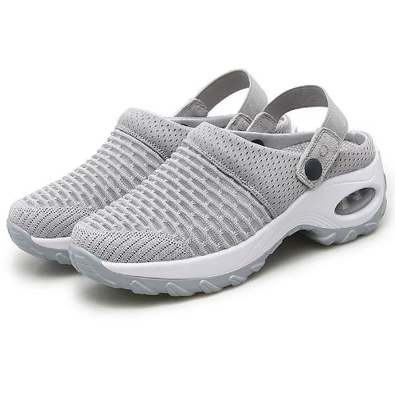 Mesh Orthopedic Clogs Arch Support Walking Shoes Breathable Outdoor Slippers for Women Mom's Gift