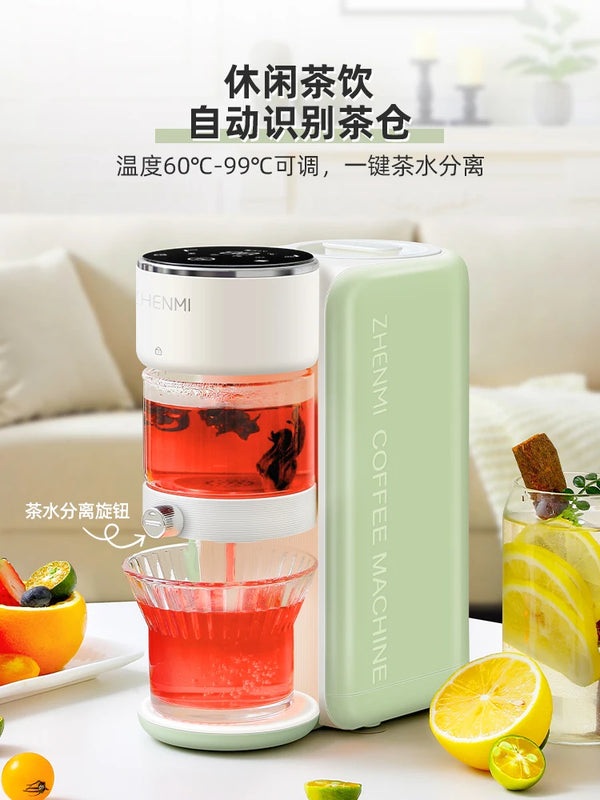 Italian Portable Coffee Machine Semi-Automatic Household Small Mini Espresso Tea Drinking Machine Americano