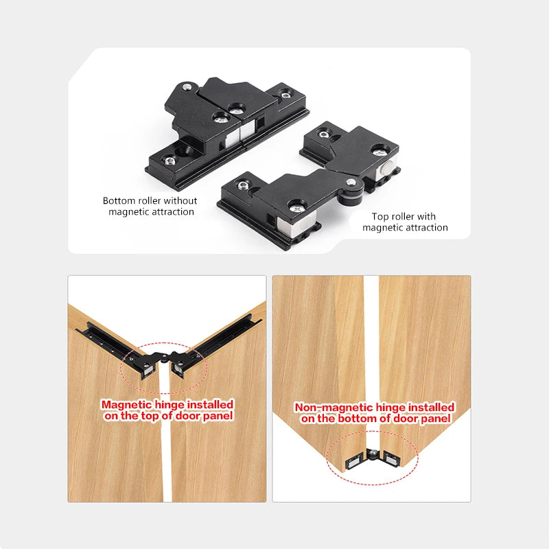 Bottomless Linked 3 - Fold Folding Door Hardware Kit - View 5 | SAMAG