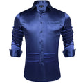 Solid Satin Shirts for Men Sage Green Black Yellow Red | SAMAG