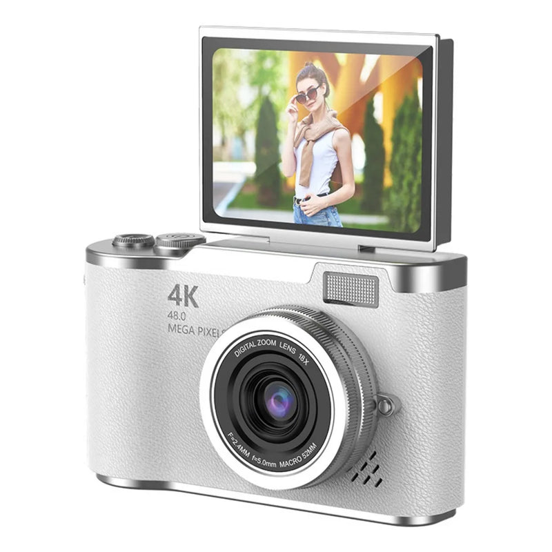 High-Definition HD Digital Camera Flip Screen 8X Digital Zoom Kids Photography Toy 4K 48MP Led Flash Light Video Camcorder CCD