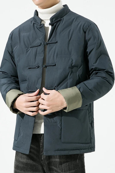 Winter Chinese Style Men Casual White Duck Down Jackets | SAMAG