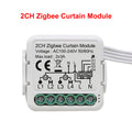 GIRIER Tuya ZigBee 3.0 Smart Curtain Switch Module for Roller Blinds Shutter Electric Motor 1/2 Gang Work with Alexa Google Home