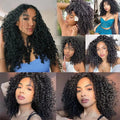 Pixie Curly Human Hair Bundles Brazilian Raw Hair Weaving Deep Curly Hair Bundles 8-40 Inch Human Hair Loose Deep Wave Bundles