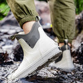 Versatile Casual Middle Tube Waterproof Shoes Men Fashion Hiking Shoes Anti-slip Wear-resistant Outdoors Rain Boots Fishing Boot