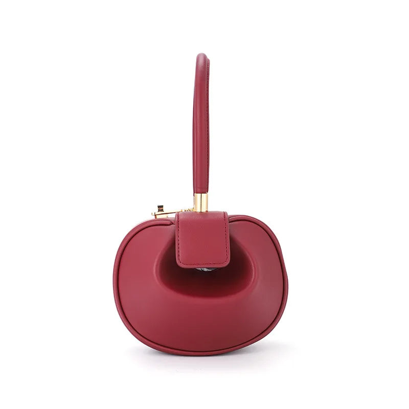 Bowling Spherical Women's Handbag Luxury Brand Designer Hobos Bag Fashion Mini Round Shoulder Bags PU Leather Female Purse