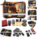 Professional Shoes Care Kit Portable For Boots Sneakers Cleaning Set Polish Brush horn Shine Polishing Tool For Leather Shoes