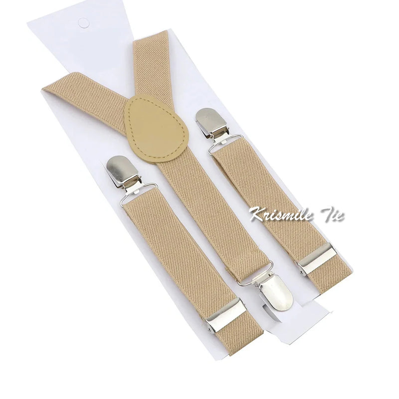 Fashion Men Kids Suspender Bowtie Sets For Wedding Party | SAMAG