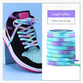 1 Pair Cotton Shoelaces Trend Tie Dye Shoe Laces Personality Men and Women Casual Shoes Universal Flat Shoelaces 120/140/160cm