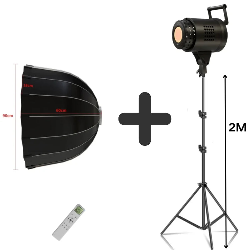 135W Bowens Reflector Video Studio Honeycomb Softbox Photography Light Dimmable LED Light Flash Studio Lighting 3000-6000K