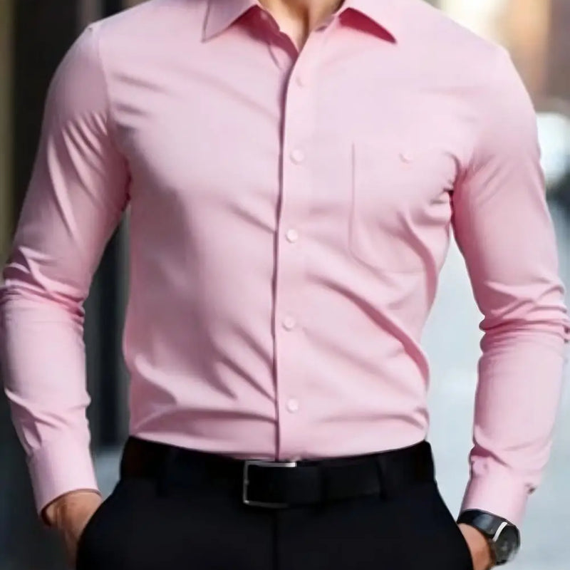 Men's Casual Multifunctional Long Sleeved Wrinkle Free | SAMAG