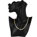 18-24Inch 45-60cm 18K Gold 5mm Full Sideways Chain Necklace For Women Man Fashion Wedding Party Charm Jewelry