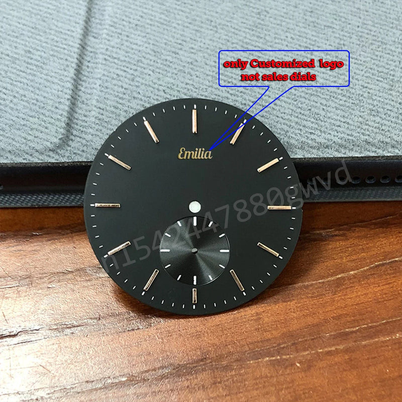 Custom Dial Sticker Gold Metal Transfer Silver Label Small Brand Mini 3D Logo Personalized DIY Name Carve Self-Adhesive Flat