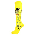 Oil Painting Compression Socks Men Women Mona Lisa Sky | SAMAG