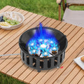 21000W Portable Butane Camping Stove Outdoor Burner with 2 Adapters Gas Stove Propane Portable Stove for Outdoor Frying Boiling