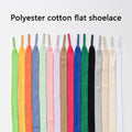 Cotton Shoelaces 1CM Width Flat Shoe laces Tennis Sneakers Shoelace 80/100/120/140/160CM Laces for Shoes Accesories 1Pair