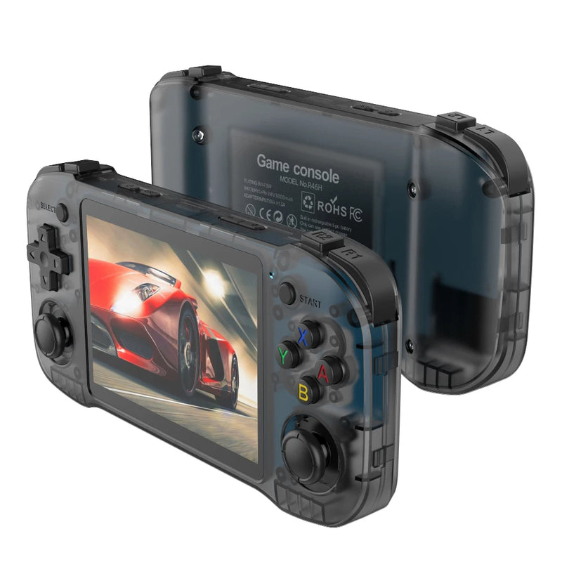Retro Handheld Game Console 4.2inch R46H Linux System 64G/128G IPS Screen Portable Two-player WIFI Pocket R46S