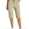 TACVASEN Women's Quick Dry Hiking Capris 4 - Way Stretch - View 10 | SAMAG