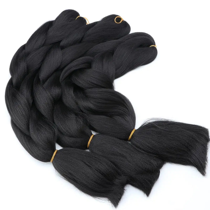 100g 24inch Jumbo Braiding Hair Synthetic Braiding Hair Braid in Hair Extensions Braids Hair for Twist for Daily Cosplay