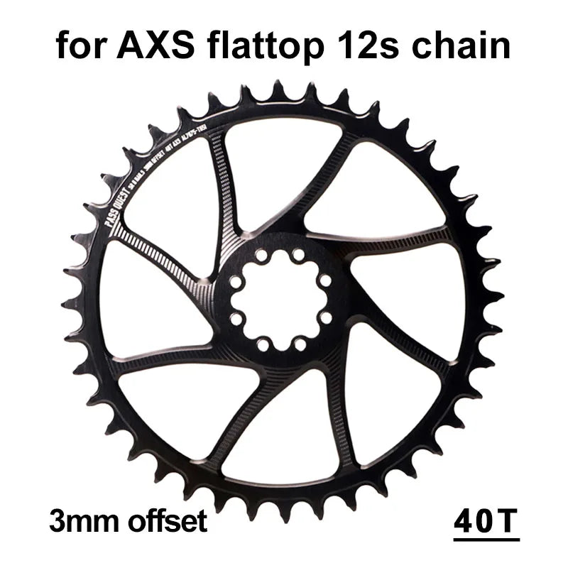 8 Bolt Direct Mount Chainring Narrow Wide Star For Sram Force Red Rival Axs 12-speed Chainring 28t 30t 32t 34t 36 38 40 Tooth