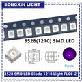 100pcs/lot 3528 1210 Diode SMD LED Diodes Kit Green RED WARM White ICE Blue Yellow Pink Purple-UV Orange rgb PLCC-2 High Quality