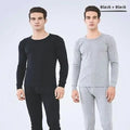Thickened Fleece Warm Underwear Set for Men And Women Seamless Cotton Wool Shirt Large Size Winter Thermal Autumn Clothes