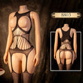 Women's Porn Sex Underwear Sexy Lingеrie Mesh Crotchless Bodystocking Bodysuit Full Body Stockings Open Bra Erotic Lingerie